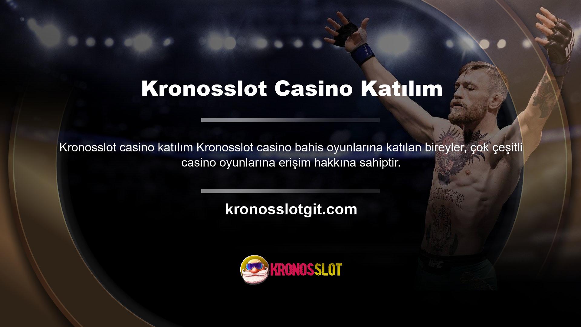 Canlı casino odasına girerek rulet, poker, canlı bingo, canlı masa oyunları, kartlar ve taşlar gibi çeşitli casino oyunlarına katılabilir, video oyunları oynayabilir ve potansiyel olarak bunlardan para kazanabilirler