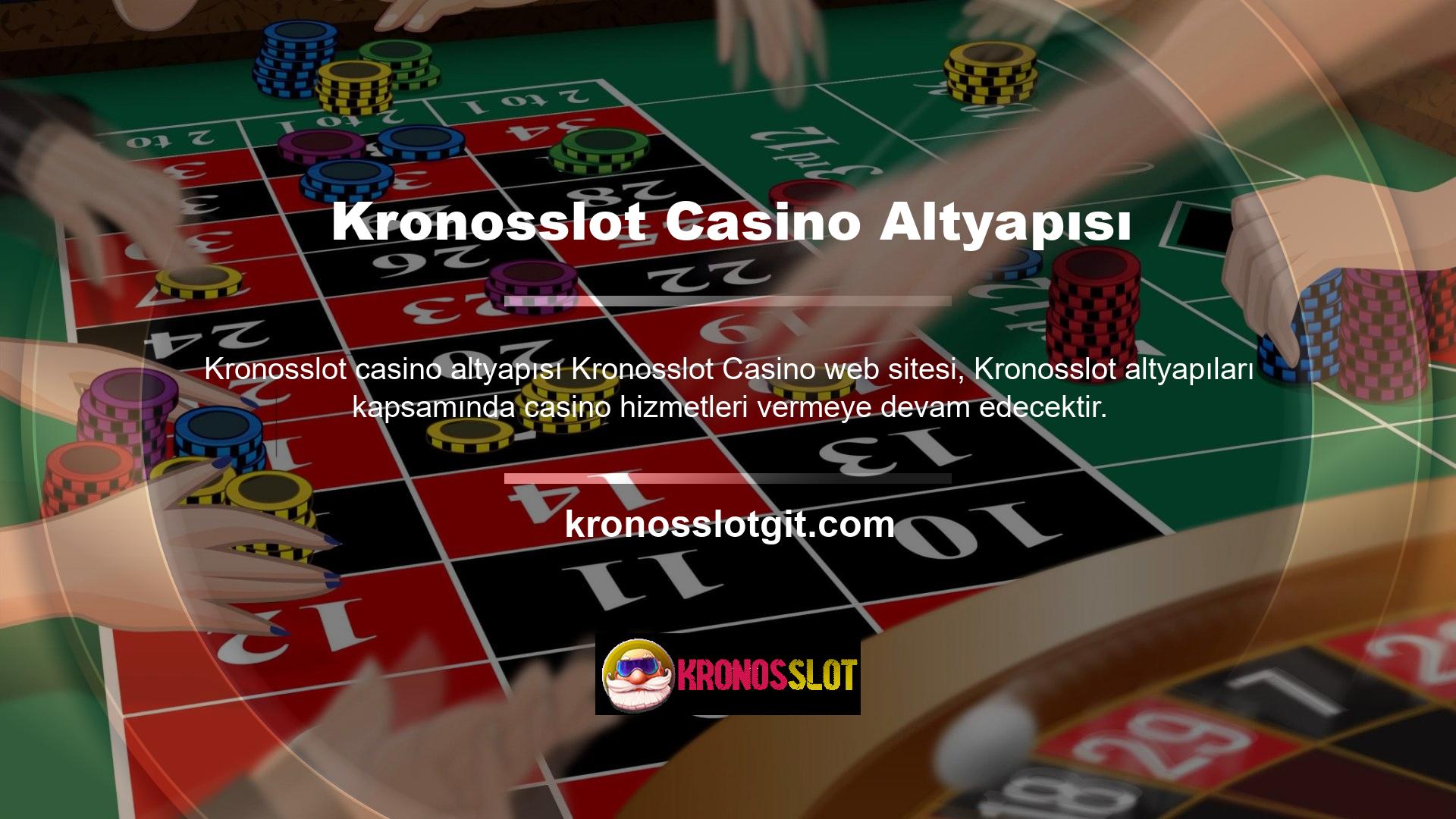 Kronosslot Casino web sitesi, ülkemizdeki ve dünyanın dört bir yanındaki en popüler casino sitelerinden biridir